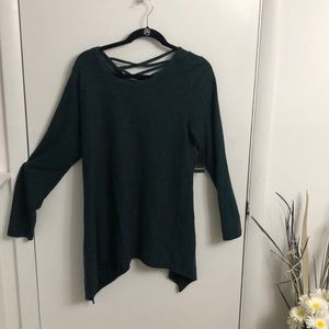 Torrid | Teal Hacci lace up back tunic | size 1